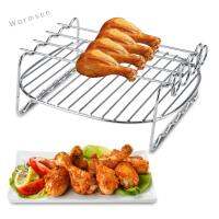 WARMSUN ทนทาน สแตนเลส เสียบไม้ โลหะ ยืน ชั้นวางบาร์บีคิว ถาดอบ ทดแทน