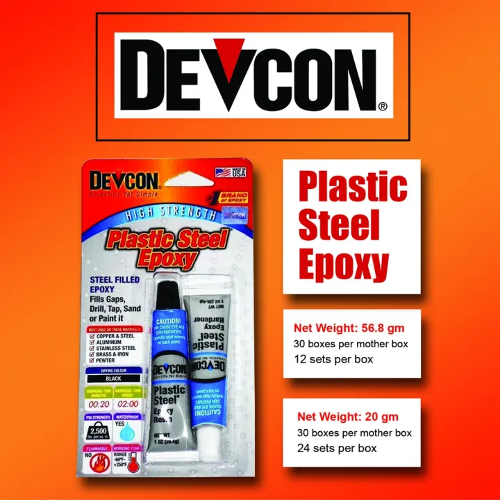 Devcon Plastic Steel Epoxy S5 (56.8 g) S520 (20 g) Lazada PH