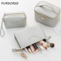 【CC】 PURDORED 1 Pc  Large Leather Make Up Washing Makeup Organizer