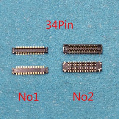 2pcs For Samsung Galaxy A20E A202F A20 A205F A40S A10 A105F A10E M10 M105F LCD Display Screen FPC Connector On Motherboard 34pin