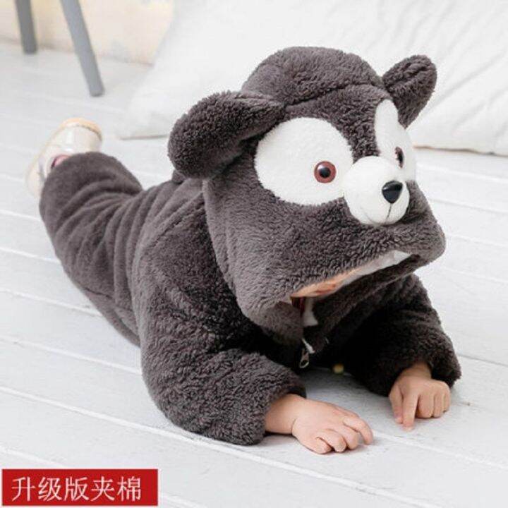 ready-sprg-and-autumn-thickened-baby-bear-one-piece-clot-duffy-bear-th-men-and-women-ildrens-crawlg-jamas