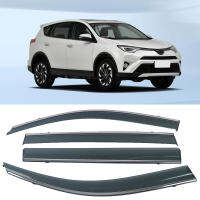 สำหรับ Toyota RAV4 2013-2018 Chrome Molding Trim Strip Wind Visor Deflectors ประตูด้านข้างหน้าต่าง Air Guard กับ Snow Sun Rain