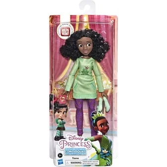 Disney Princess Comfy Squad Tiana Ralph Breaks The Internet Movie Doll with Comfy Clothes and Accessories ตุ๊กตาเจ้าหญิง