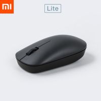 เมาส์ Xiaomi เมาส์ไร้สาย Lite 2.4GHz 1000DPI สายตาตามสรีรศาสตร์คอมพิวเตอร์พกพาเมาส์ตัวรับสัญญาณ USB เกมสำนักงานสำหรับรอบ PC