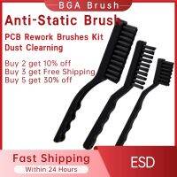 BGA Anti-Static Brush Electronic Antistatic Hairbrush PCB Rework Brushes Kit ESD Anti Static Dust Clearning For PC Hand Tools