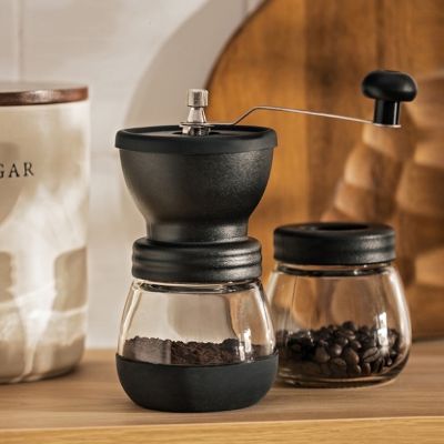 เครื่องบดกาแฟ Coffee Grinder แบบมือหมุน เครื่องบดกาแฟ เครื่องบดเมล็ดกาแฟ เครื่องทำกาแฟ เครื่องบดกาแฟด้วยมือ เซ็ตปั่น