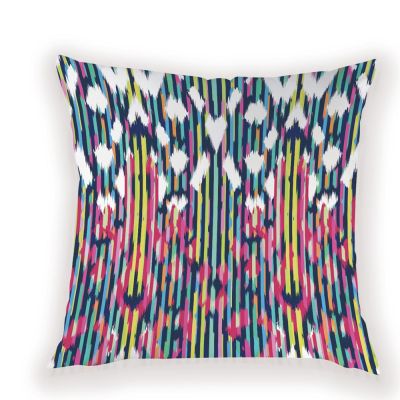 Colorful Stripe Cushion Cover Abstract Geometric Home Decorative Pillow Covers Polyester Cushions Case Lattice Sofa Pillows Case