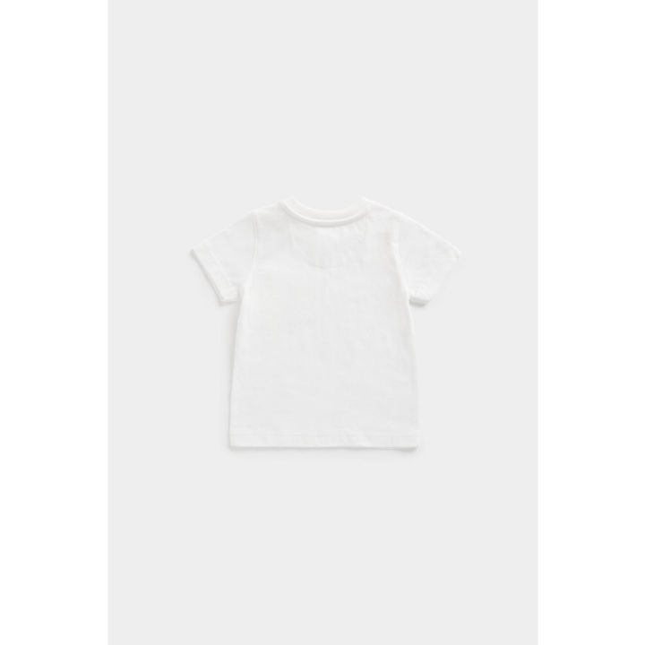 เสื้อยืดเด็กผู้ชาย-mothercare-white-t-shirt-eb199
