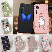 เคสสำหรับ Xiaomi 12 T แฟชั่นลายการ์ตูนซิลิโคนอ่อนนุ่มน่ารักน่ารัก Xiaomi ที่ครอบสำหรับ Xiaomi 12 T Pro 5G เคสโทรศัพท์ Xiomi 12 T Mi 12 T 12 T12 TPro 2022 Funda Capa กระเป๋าถือทรงแข็งโทรศัพท์