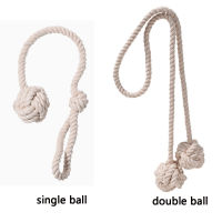 SUHE Home Accessories Curtain Tiebacks Bohemian Holdbacks Knot Ball Farmhouse Curtain Bedroom Decor Cotton Rope for Curtains Handmade Decorative Tie