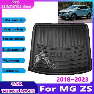 แผ่นรองท้ายรถสำหรับ MG ZS EV อุปกรณ์เสริม MGZS ZX ZST 2018 ~ 2023 2021กันน้ำ2022แผ่นเก็บของกันลื่น3D วัสดุ EVA