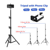 Aluminum Lightweight Tripod with Phone Holder Stand for Samsung Xiaomi Redmi Tripods for Camera Photography Selfie Live