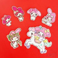 แผ่นผ้าลาย my melody diy สําหรับเย็บปักตกแต่งเสื้อผ้า 1 ชิ้น 5211028○▧