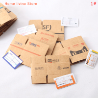 Livino 1ชุดกล่องมินิกล่องด่วน1:12 dollhouse Miniature Express BOX Decor Toy