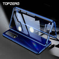 TOPZERO 360 ° ป้องกันกรณีการดูดซับแม่เหล็กกันชนโลหะสำหรับ Vivo Y20 Y20i Y12S Y51A Case ฝาครอบกระจกนิรภัยสำหรับ Vivo Y52S Y31S Y53S V20 V21 V21E Y31 Y51 Y21 Y21S Y33S