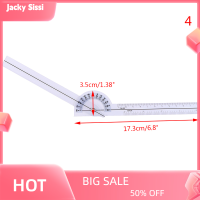 Jacky 1pcs การแพทย์ไขสันหลังไม้บรรทัดนิ้ว goniometer ANGLE Process 12/8/6นิ้วไม้บรรทัด