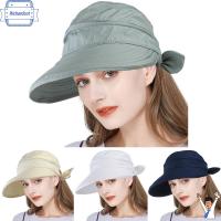 RICHARDCOT ผู้หญิงผู้หญิง ป้องกันรังสียูวี หมวกบังแดด ปีกกว้าง หมวกกันแดด หมวกกลางแจ้ง หมวกชายหาด