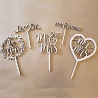 【CW】卐✉  New Gold Mr Mrs Wedding Toppers Valentines Day Decorations