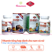 Viên Uống Bổ Sung Vitamin Cho Nam Nữ Giới Olympian Labs M4W M4M M4G Multi - Vitamin For Women Men 30 Viên