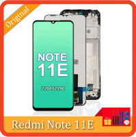 6.58 "ต้นฉบับสำหรับ Xiaomi Redmi Note 11E หน้าจอดิจิตอลสัมผัสหน้าจอ LCD สำหรับ Redmi Note11e แสดง22041219C พร้อมกรอบ