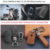 Keycase สำหรับยามาฮ่า XMAX300 X-MAX 125 300 400 AEROX 155 NVX155 2017-2022อุปกรณ์เสริมรถจักรยานยนต์กุญแจปกหนังพวงกุญแจพวงกุญแจ