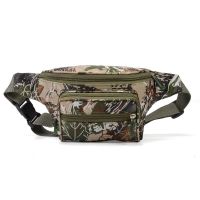 Mens Camouflage Waist Bag New Nylon Multi Layers Messenger Chest Bags Vintage Male Outdoor Hiking Cycling Camping Sports Bags Running Belt