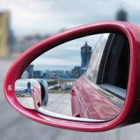 2pcs Car Blind Spot Mirror Frameless Auxiliary Rearview Mirror Auto Motorcycle Universal Wide Angle Adjustable Small Mirrors