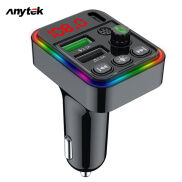 ANYTEK Máy Phát Fm Trên Xe Hơi F19 Máy Nghe Nhạc Âm Thanh Nổi Gọi Điện