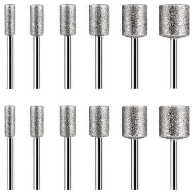 Stone Carving Set, Diamond Burr Bits for Stone Rocks Glass Ceramics Dremel Rotary Tools