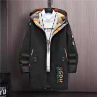 [COD] Mid-length jacket mens autumn and winter new loose casual sports windbreaker male export