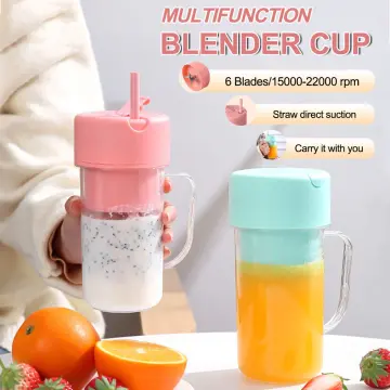 Portable USB Smoothie Blender Cup With 6 Blades - Wireless Mini