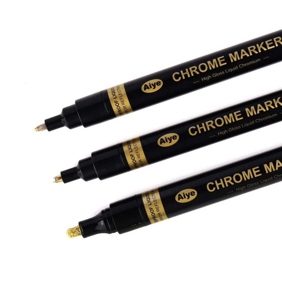 Liquid Chrome PermanentMarker PenLiquid Mirror Markers Pen Silver  0.7,1.0,3.0mm