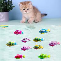 Pet Cat Toy LED Interactive Swimming Robot Fish Toy for Cat Glowing Electric Fish Toy to Stimulate Pets Hunter Instincts