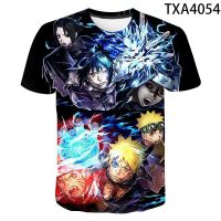 ญี่ปุ่น Harajuku Anime Naruto เสื้อยืด3d พิมพ์แฟชั่นฤดูร้อนใหม่แขนสั้น T-Shirt