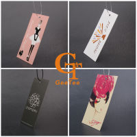 custom logo brand paper price hang tag,personality shop name printing shopping luggage paper labels tags, packaging swing tags