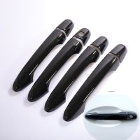 For Honda Civic 2012 2013 2014 2015 2016 Gloss Black Chrome Car Door Handle Covers Decor Trim Styling Accessories