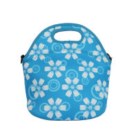 Supply of diving material warm lunch bag waterproof thermal insulation printing hand ticked picnic ballad flower bag