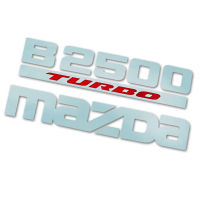 สติ๊กเกอร์ Sticker B2500 TURBO MAZDA  ขนาด 27x10 cm. สีเงินเข้มแดง 1ชิ้น  Mazda FIGHTER B2500 Fighter มาสด้า ไฟเตอร์ 2ประตู 4ประตู ปี 1998 - 2006 รถกระบะ สินค้าราถูก คุณภาพดี  Sticker