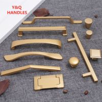 【CW】Handles Drawer Cabinet Furniture Kitchen Handles for Cabinet Knob Door Drawer Furniture Kitchen Knob Golden Simplicity Hardware