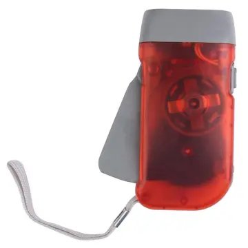 Translucent Hand Crank LED Flashlight