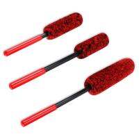 Car Wheel Cleaning Brush Kit 3 Size Synthetic Wool Brush Rim Tire Cleaner Dense Fibers Wheels Brush Wool Tire Brushes