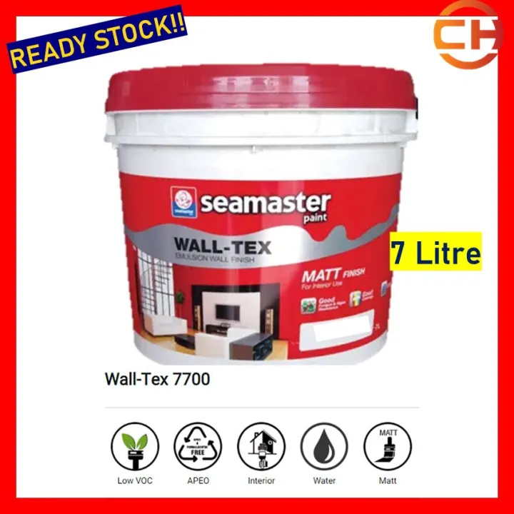 Seamaster Wall-Tex Emulsion Paint 7700 - For Interior Wall Surface (7 ...