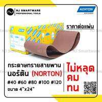 กระดาษทรายสายพาน NORTON กระดาษทรายรถถัง นอร์ตัน ผ้าทราย กระดาษทราย ราคาถูก - NORTON Cloth Belt (4"x24")