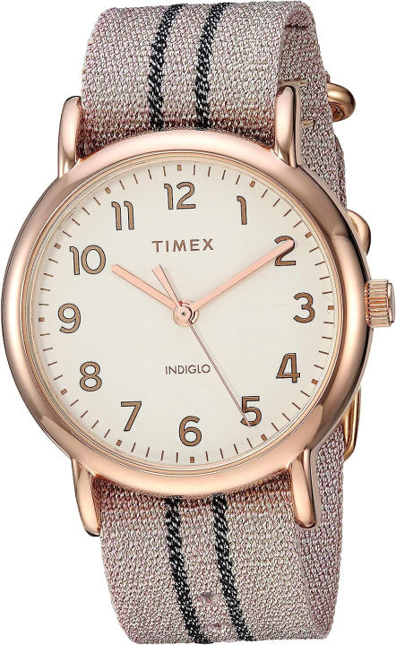 timex-womens-weekender-38mm-watch-metallic-blush-graphite-stripe