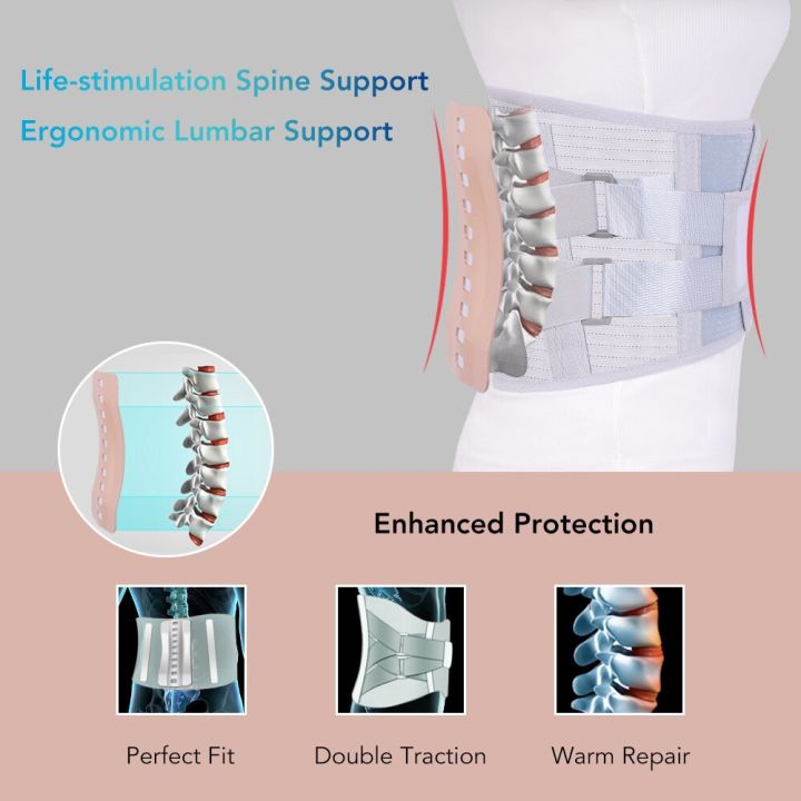 lumbar-support-belt-disc-herniation-orthopedic-medical-strain-pain-relief-corset-for-back-spine-decompression-brace-self-heating