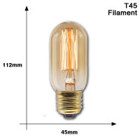 Dimmable Retro Edison Light Bulb E27 40W 220V Incandescent Vintage Edison Bulb Lamps For Home Decor T10 T45 T185 G80 G95 ST64