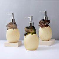 Cute Dinosaur Liquid Soap Dispensers Press Type Sub-Bottling Container Prevent Leakage Environmentally For Cosmetics Detergents