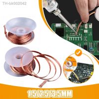 ❃❡ 1.5mm 2.5mm 3.5mm Desoldering Mesh Braid Tape Copper Welding Solder Remover Wire Soldering Wick Tin Lead Cord Flux for Soldering