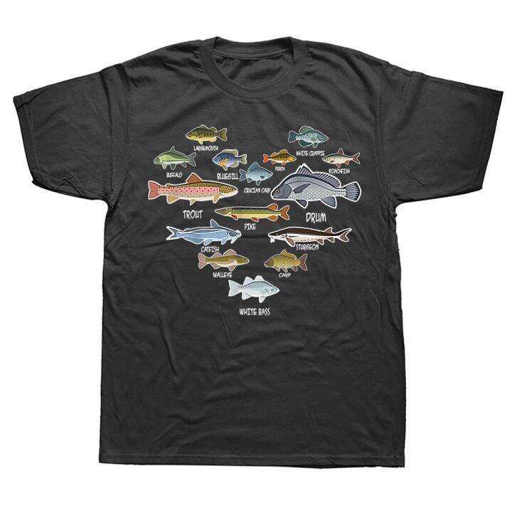 types-of-freshwater-fish-fishing-t-shirts-summer-style-graphic-cotton-streetwear-short-sleeve-birthday-t-shirt-mens-clothing-xs-6xl