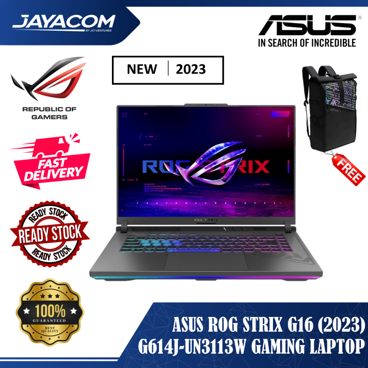 Asus Rog Strix G16 2023 G614j Un3113w Gaming Laptop I7 13650hx16gb512gbrtx4050 6gb16wuxga